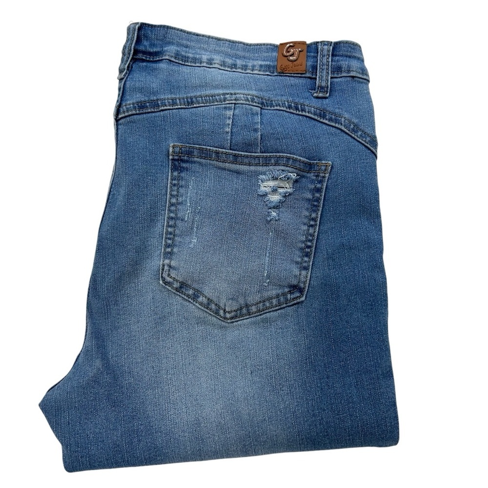 GOGO Skinny Leg Distressed Jeans Size 13 Juniors - Picture 3 of 14